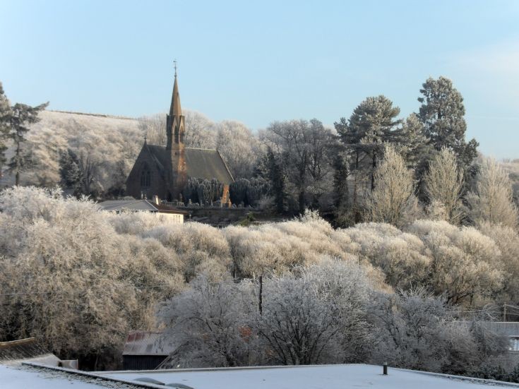 Avoch Church in the frost