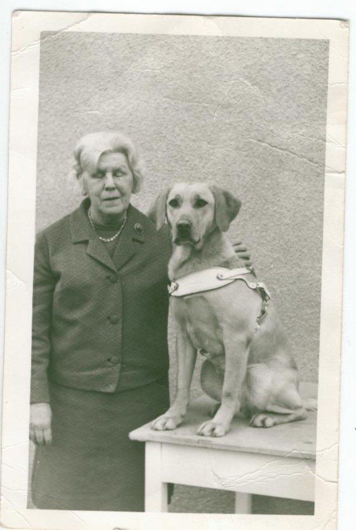 Annie with her guide dog