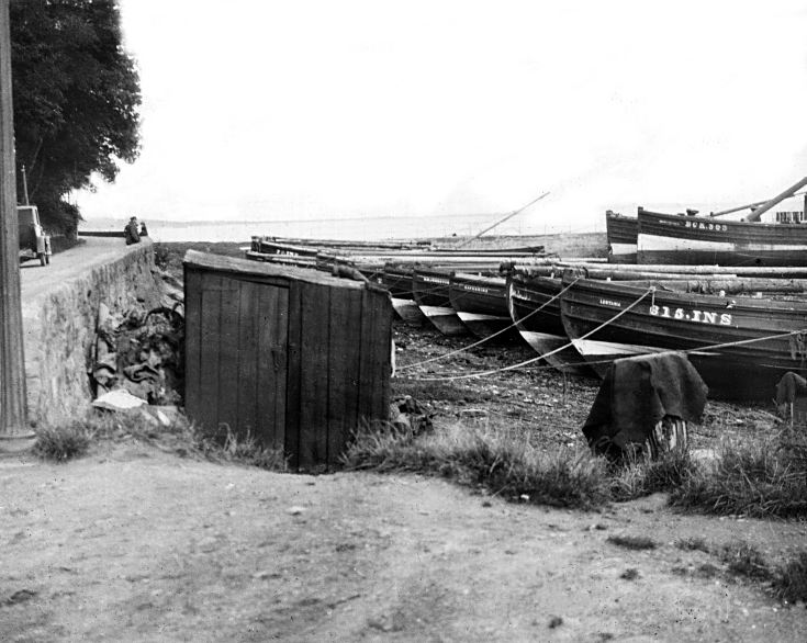 Avoch Harbour and the road to Fortrose - c 1925