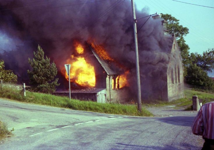 Avoch old school fire. c1979?